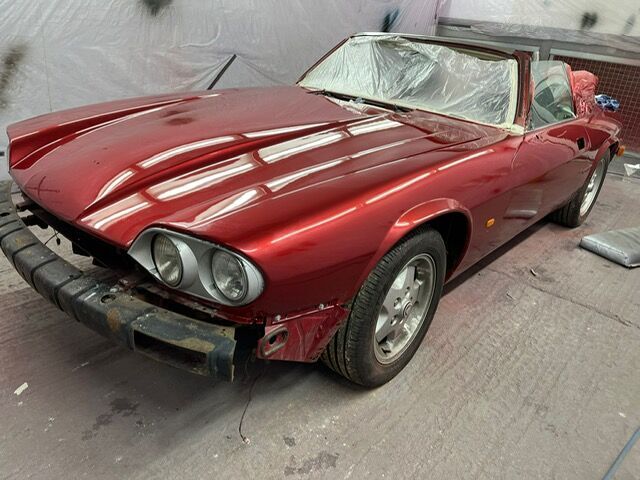 XJS Convertible metallic red respray - view 2