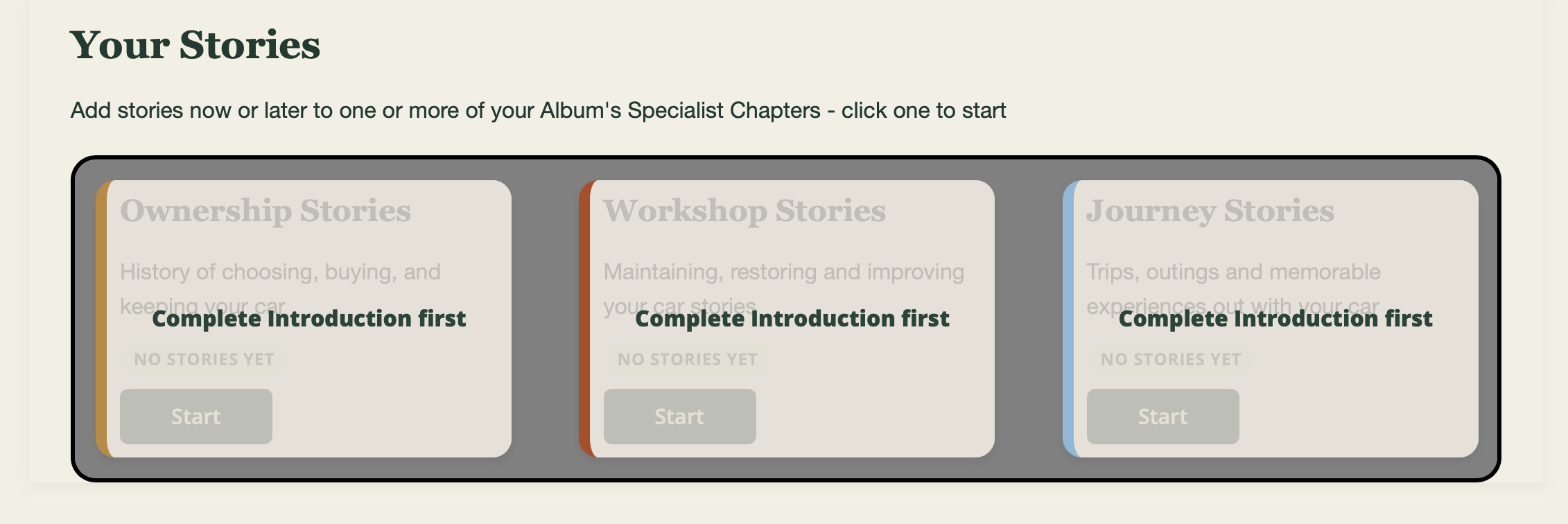 Getting Started Introduction Chapter Selection
