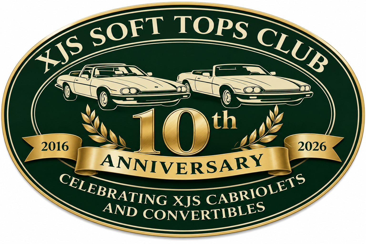 XJS Soft Tops Club — 10th Anniversary 2016 to 2026